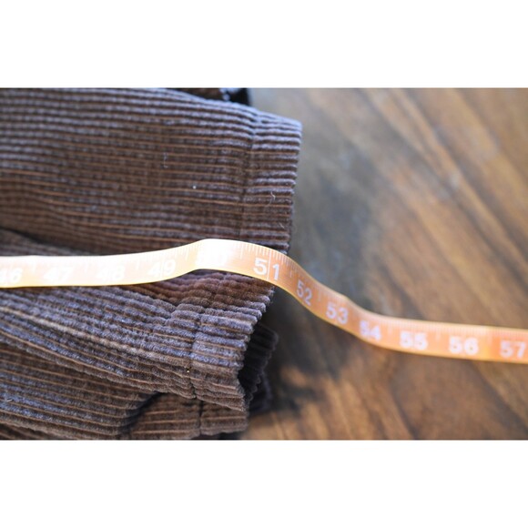 VTG 90s Y2K Newport News Brown Corduroy Trench Newport News animal print size 6 - Picture 7 of 8